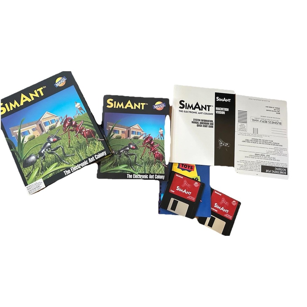 Vintage 1991 Sim Ant The Electronic Ant Colony Game - Macintosh Version